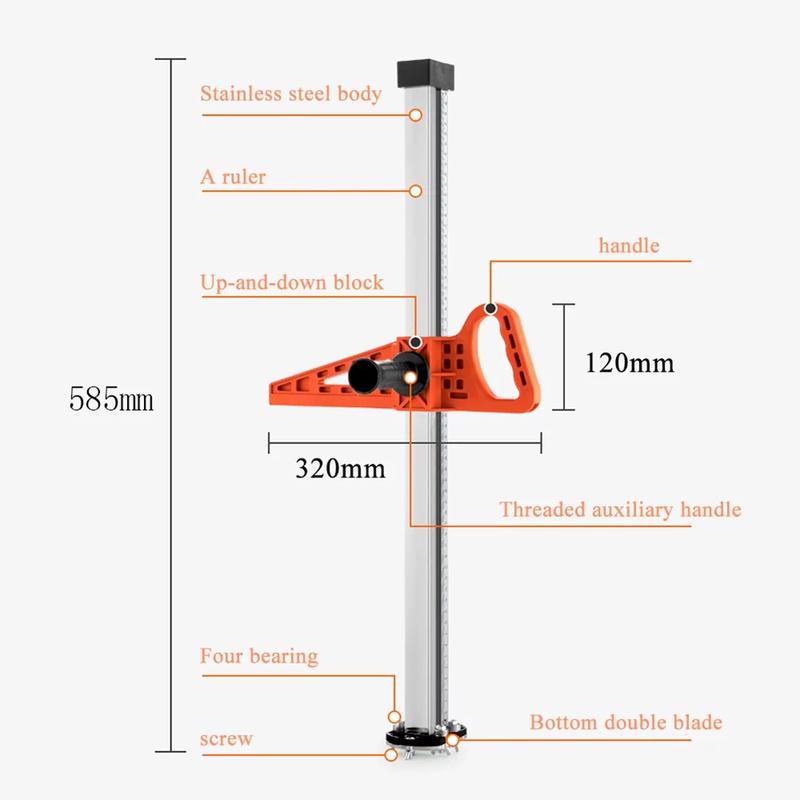 Gypsum Board Cutter, Environmentally Friendly Cutting Tool 7 Bearing Design for Cutting a Variety of Profiles/Gypsum Board/Foam Board/KT Board/Cardboard